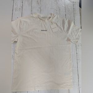 GANT Men's Cream T-Shirt New Sz M
